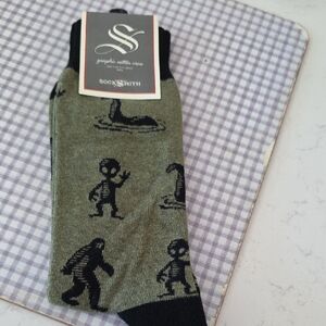 SocksSmith Green Alien Casual Socks